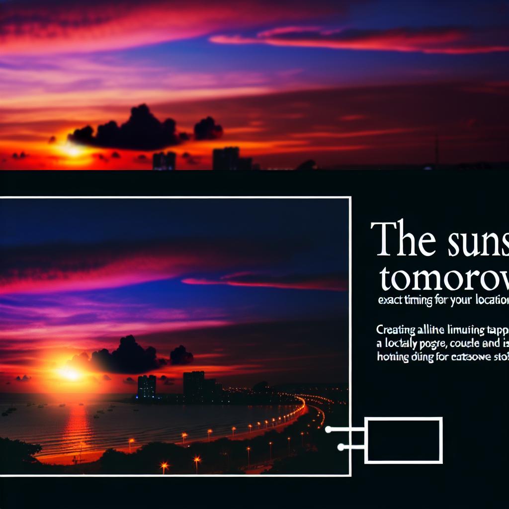 POR DO SOL AMANHÃ HORÁRIO: PREVISÃO EXATA PARA SUA LOCALIDADE