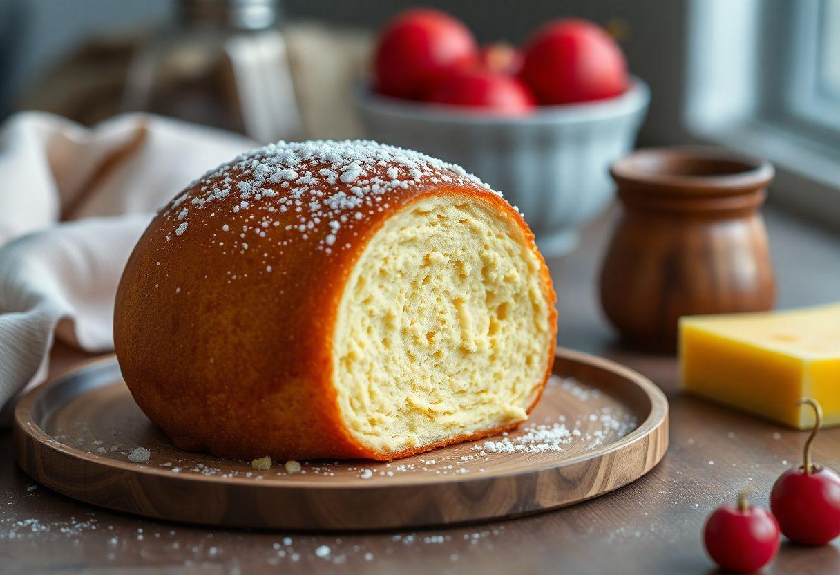Bolo de Fubá Cremoso com Queijo