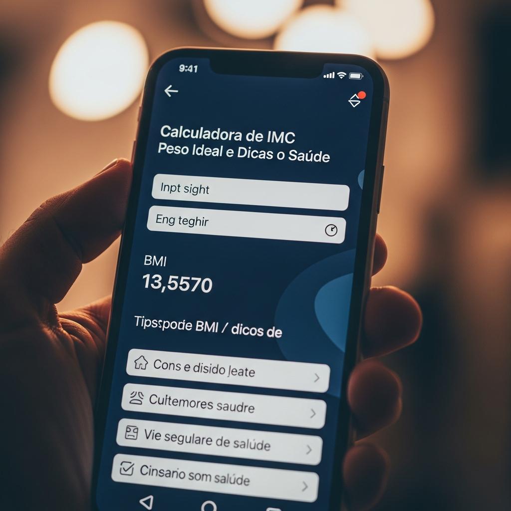 Calculadora de IMC Peso Ideal e Dicas de Saúde