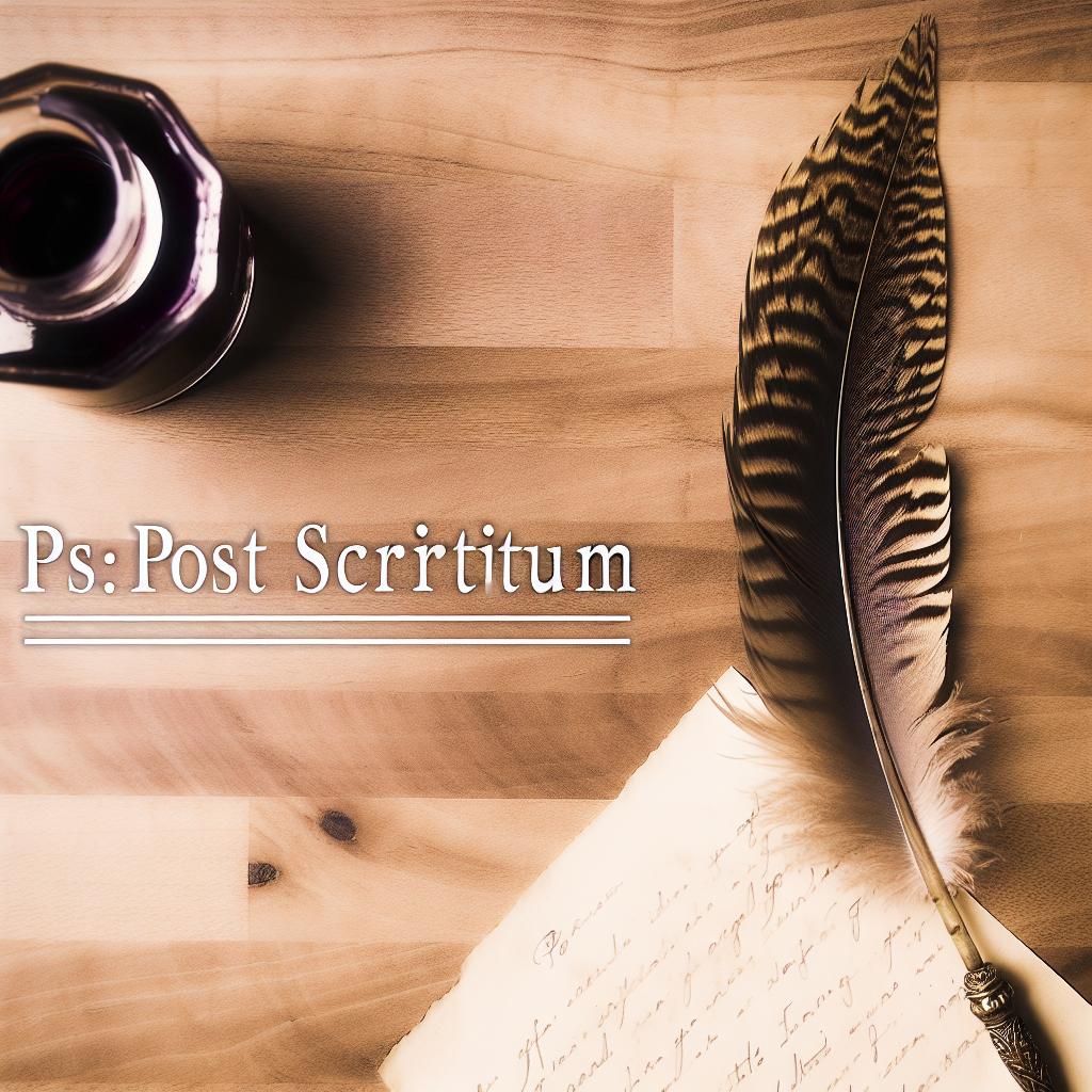 O QUE SIGNIFICA PS POST SCRIPTUM