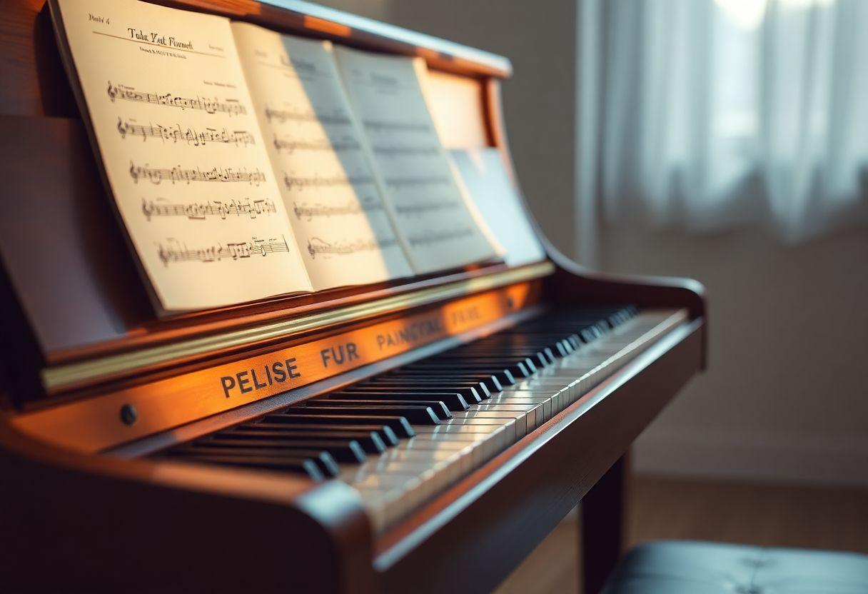 Partitura Piano Fur Elise Facil