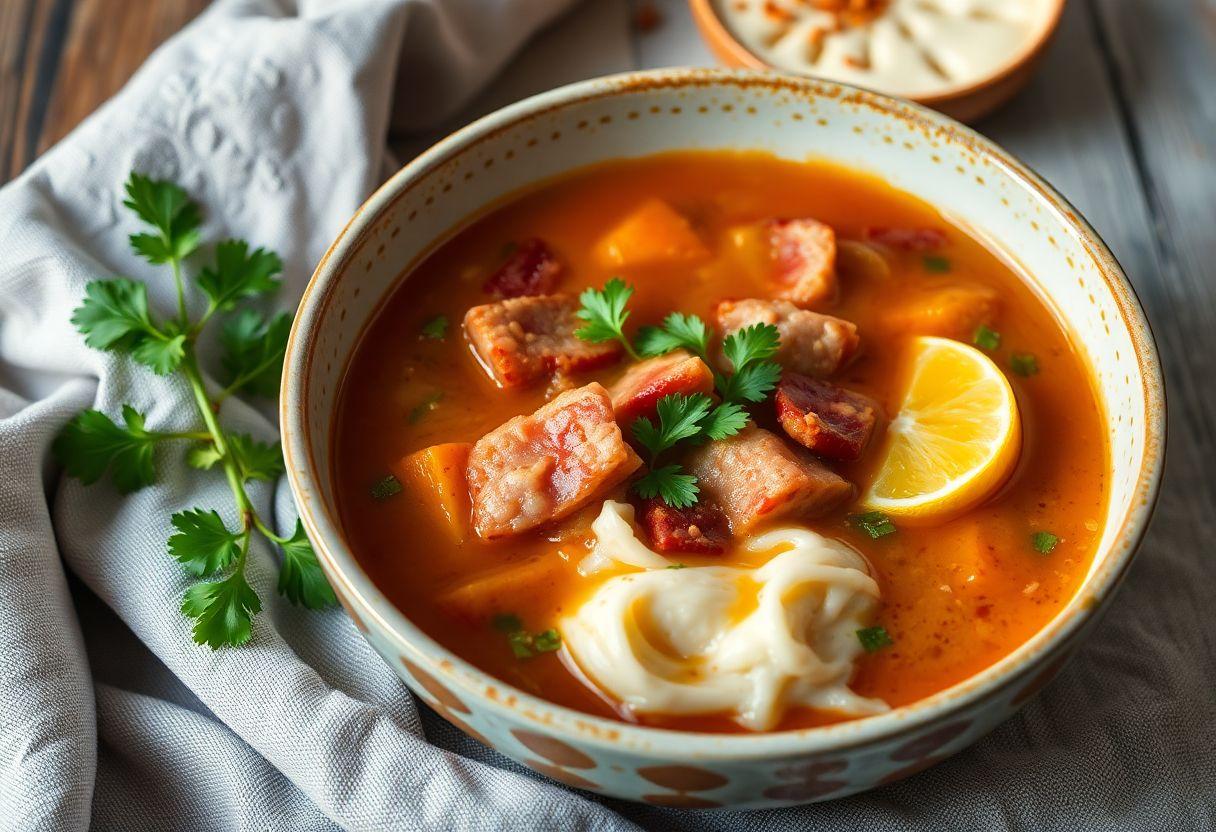 Receita de Caldo de Feijao com Bacon
