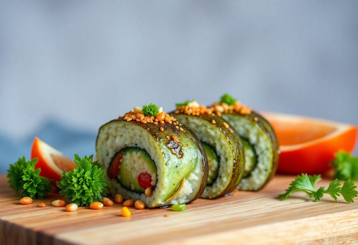 Receita de Temaki de Salmao Grelhado