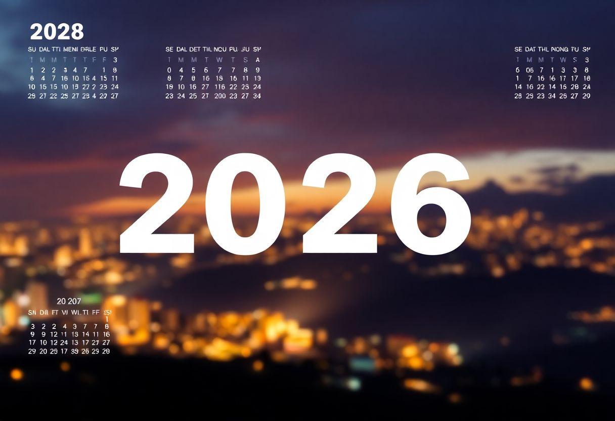 CALENDÁRIO 2026 COM FERIADOS E DATAS COMEMORATIVAS PARA IMPRIMIR