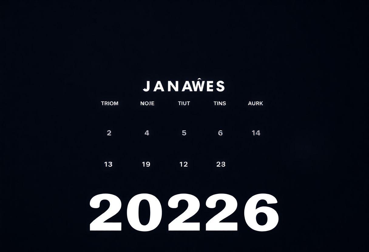CALENDÁRIO JANEIRO 2026 FERIADOS E DATAS ESPECIAIS DO MÊS