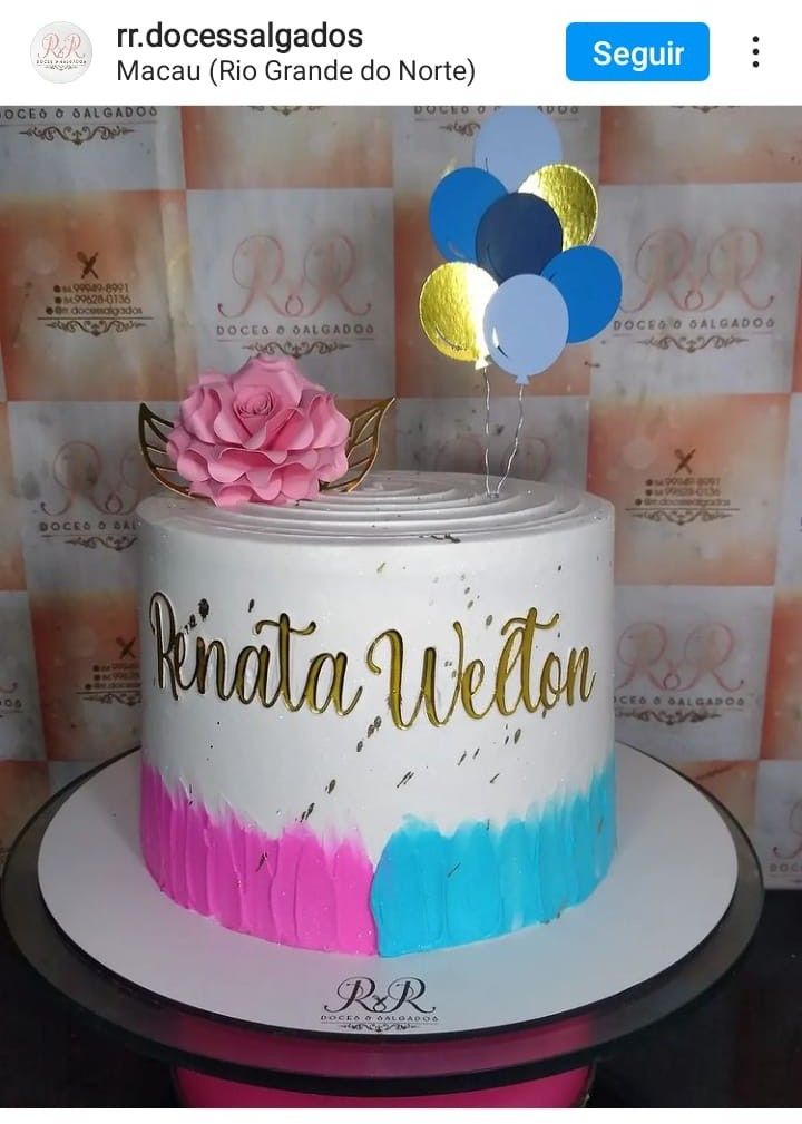 Twin Birthday Cakes with Balloons | Bolo para gemeos adultos, Bolo masculino e feminino junto, Aniversário de casal juntos decoração