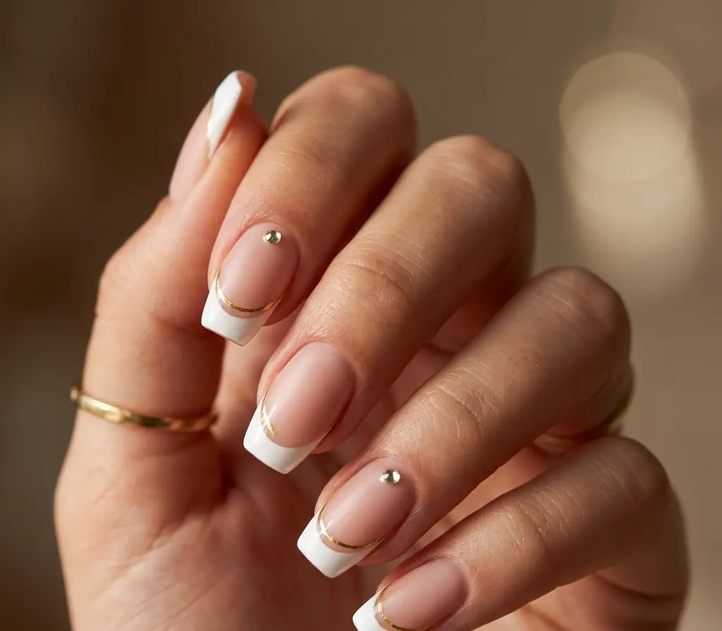 Unhas postiças decoradas francesinha 2026: prática e elegante