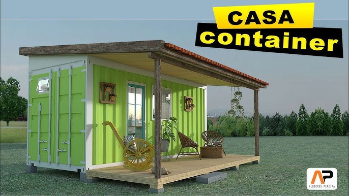 Casa Container de 6 metros - com decoração e planta baixa