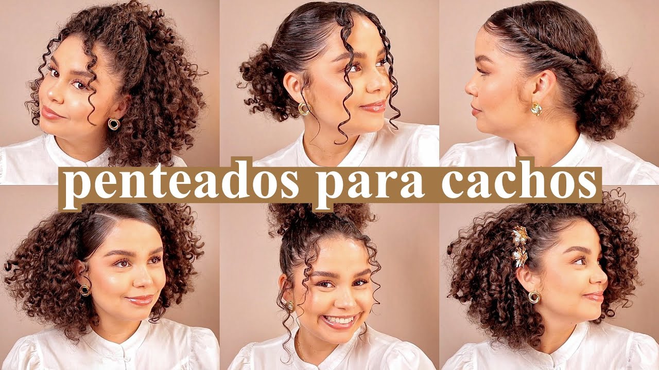 10 penteados fáceis para cabelo cacheado ✨