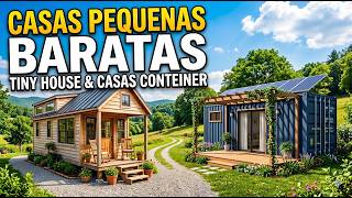 CASAS PEQUENAS BARATAS - TINY HOUSE E CASAS CONTEINER COM PREÇOS