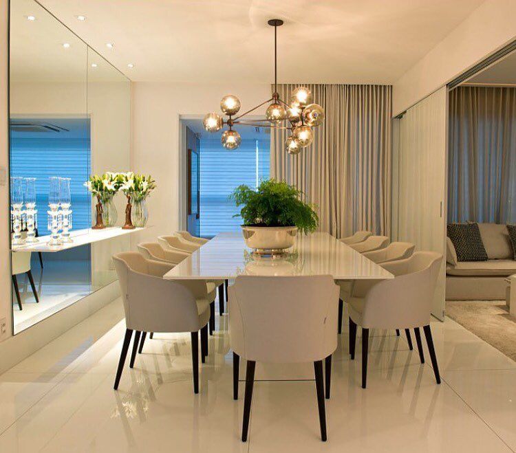 Sala de Jantar Moderna: 60 Ideias que Vão te Encantar!