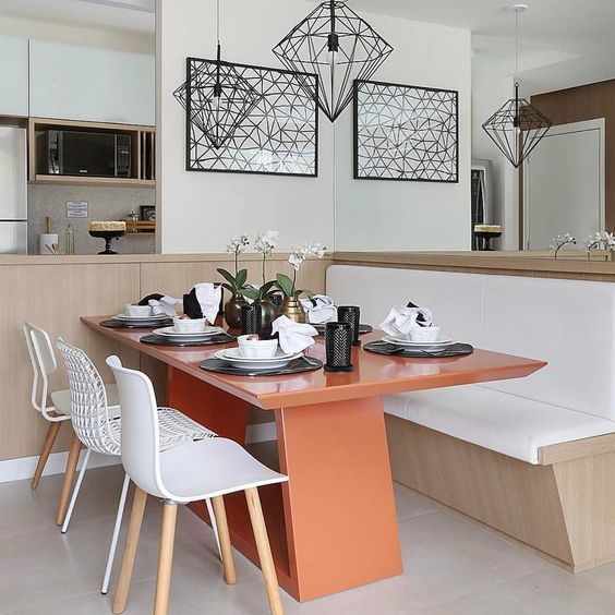 Sala de Jantar Moderna: 60 Ideias que Vão te Encantar!