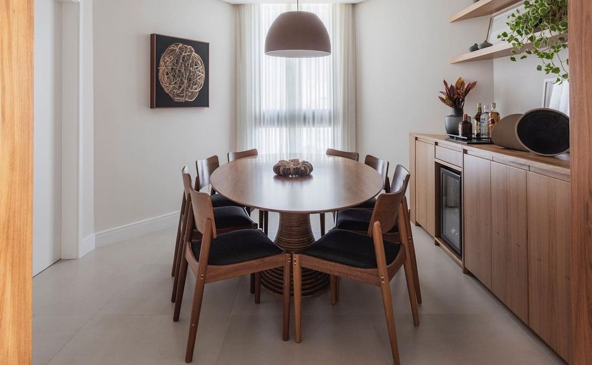 Sala de jantar pequena: móveis, como montar e onde comprar
